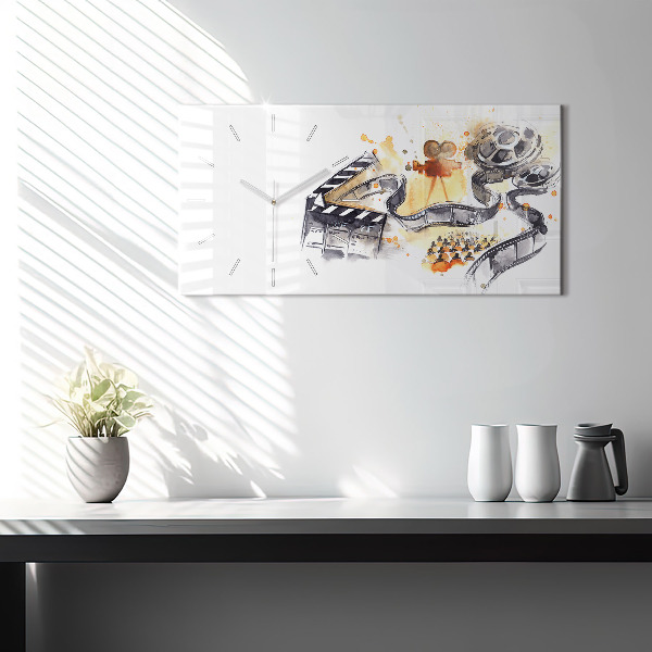 Horizontal wall clock Cinematography camera