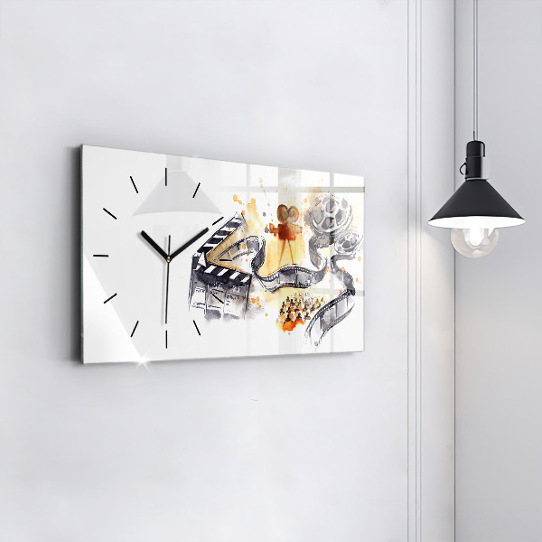 Horizontal wall clock Cinematography camera
