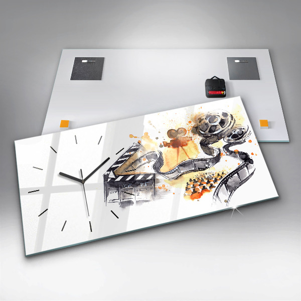 Horizontal wall clock Cinematography camera