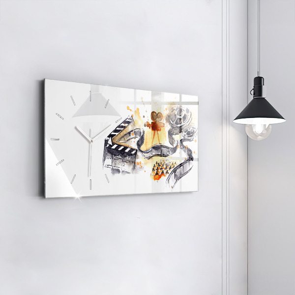 Horizontal wall clock Cinematography camera