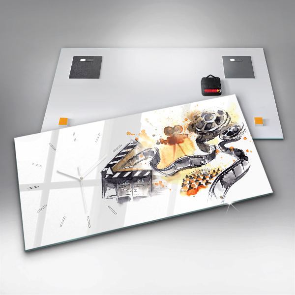 Horizontal wall clock Cinematography camera