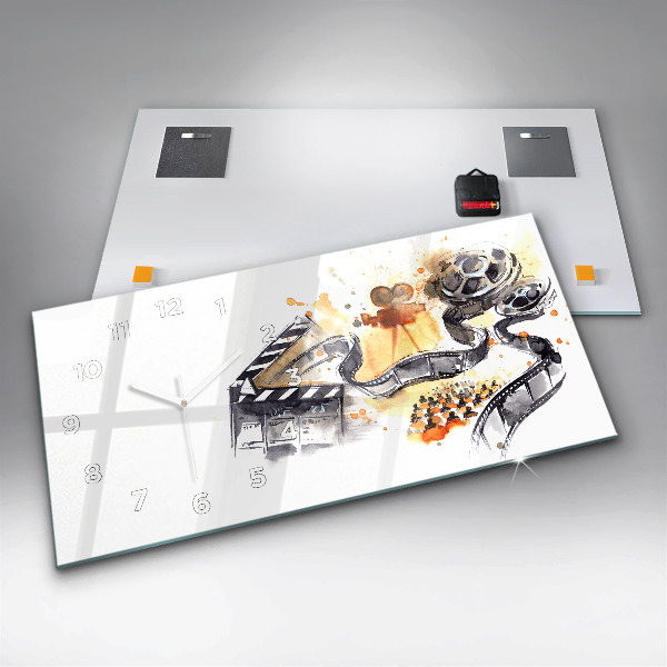 Horizontal wall clock Cinematography camera