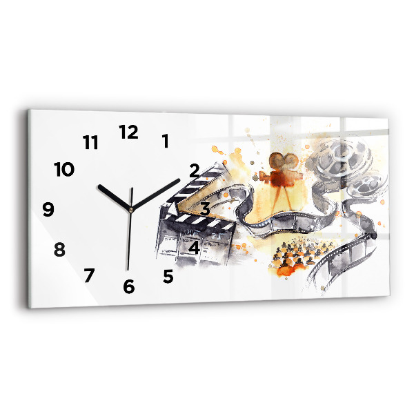 Horizontal wall clock Cinematography camera