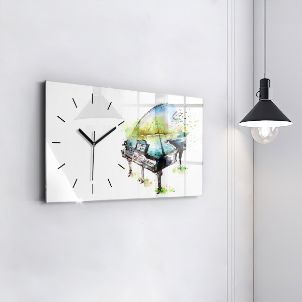 Horizontal wall clock Illustration 4 Seasons