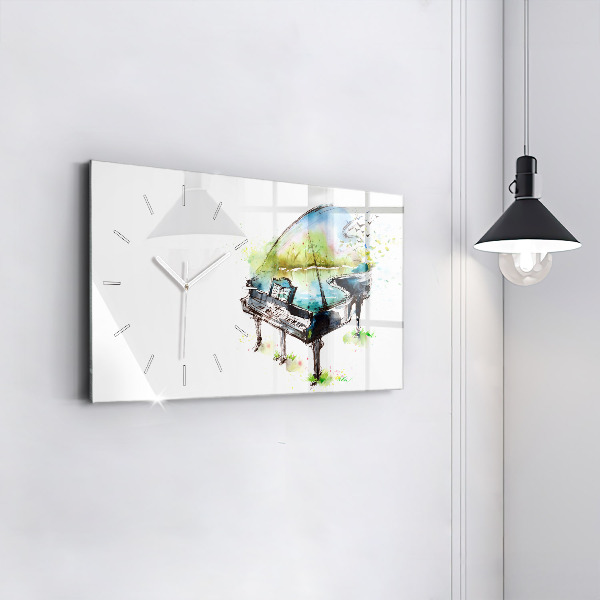 Horizontal wall clock Illustration 4 Seasons