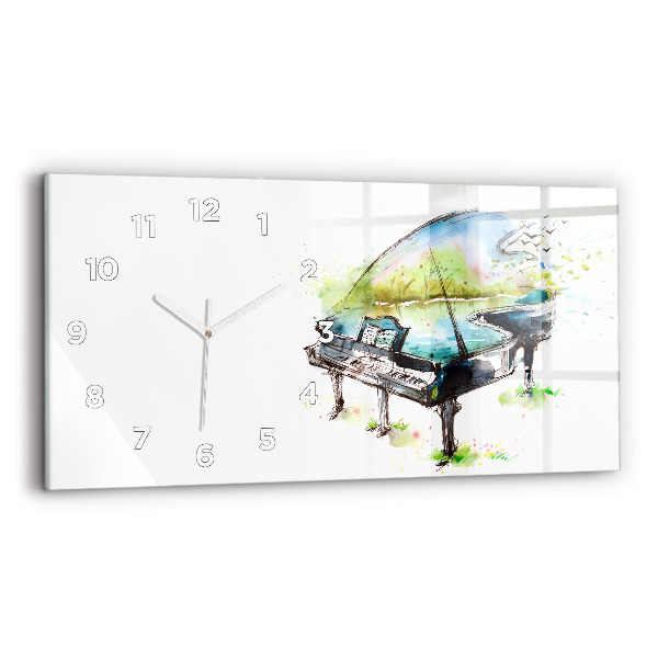 Horizontal wall clock Illustration 4 Seasons
