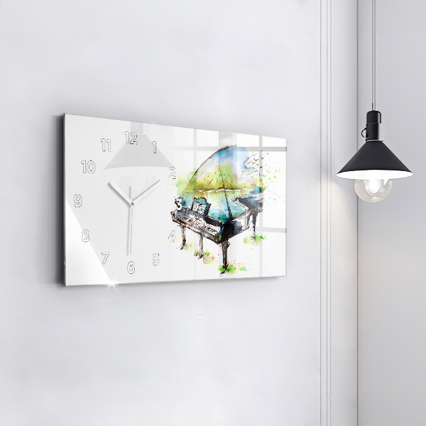 Horizontal wall clock Illustration 4 Seasons