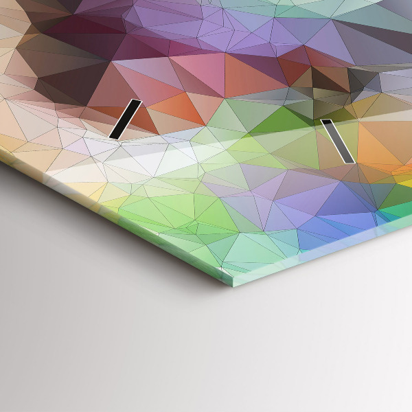 Horizontal wall clock Colorful human eye