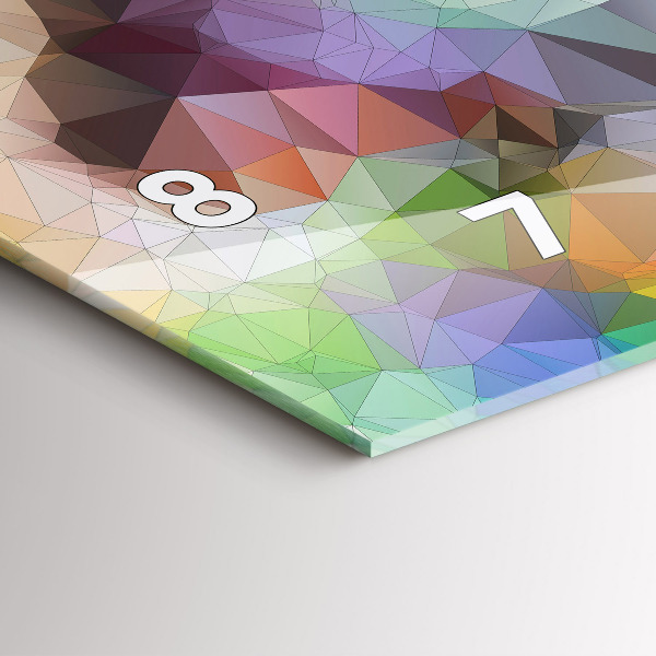 Horizontal wall clock Colorful human eye