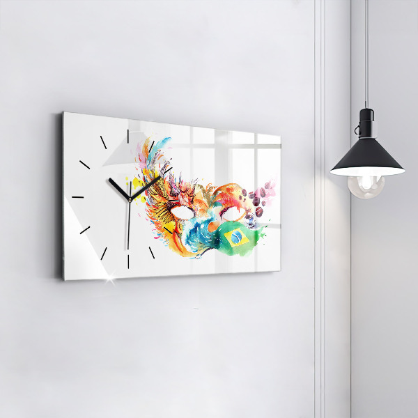 Horizontal wall clock Culture - Brazilian flag