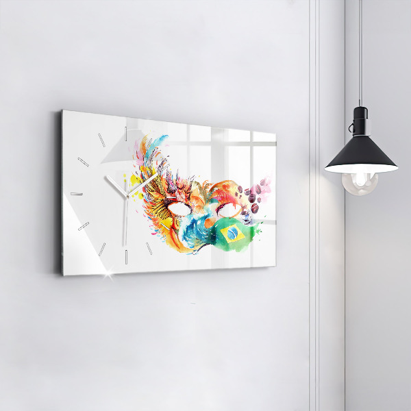 Horizontal wall clock Culture - Brazilian flag