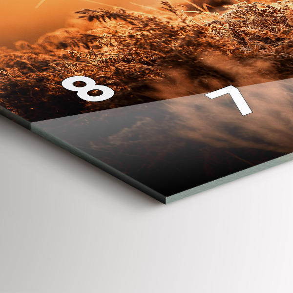 Horizontal wall clock Deer at sunrise