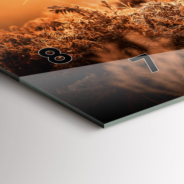 Horizontal wall clock Deer at sunrise