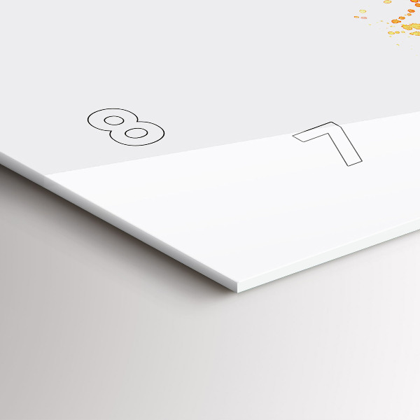 Horizontal wall clock Painted bike