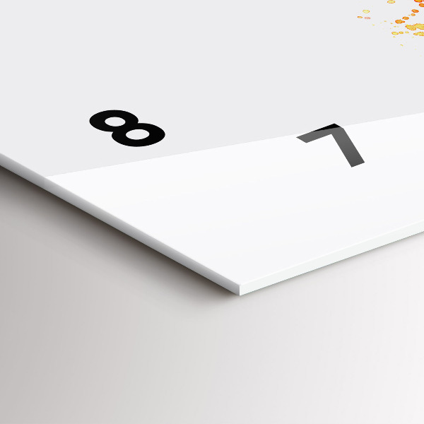 Horizontal wall clock Painted bike