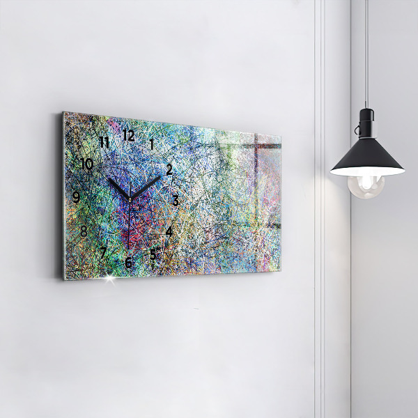 Horizontal wall clock Abstraction - Emotions