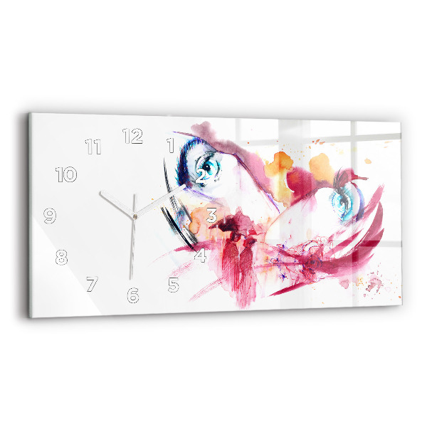 Horizontal wall clock Romantic couple