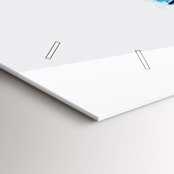 Horizontal wall clock Surfboard