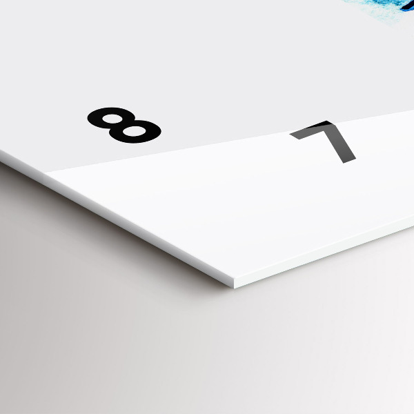 Horizontal wall clock Surfboard