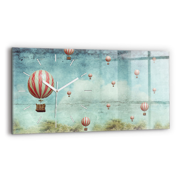 Horizontal wall clock Balloons