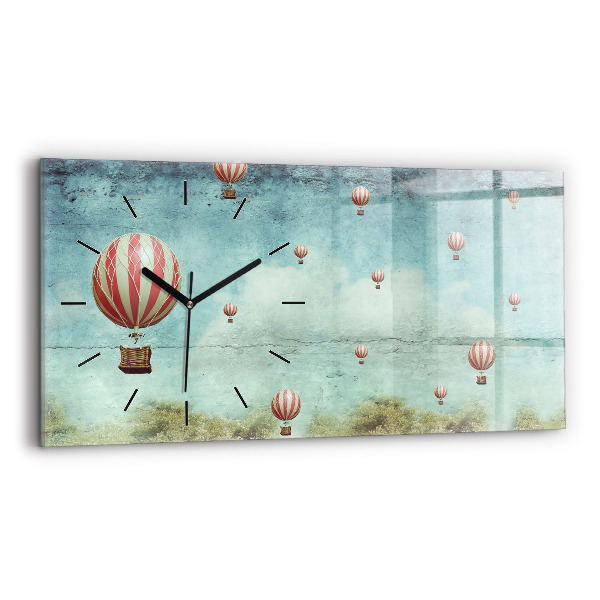 Horizontal wall clock Balloons