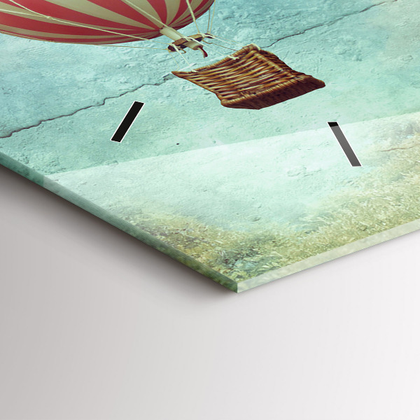 Horizontal wall clock Balloons