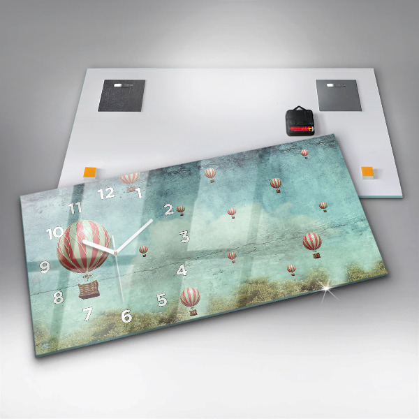 Horizontal wall clock Balloons