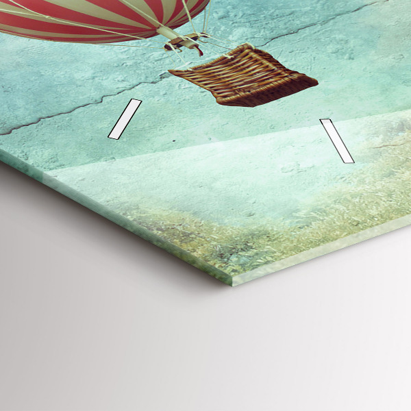 Horizontal wall clock Balloons