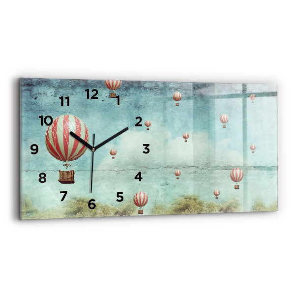 Horizontal wall clock Balloons