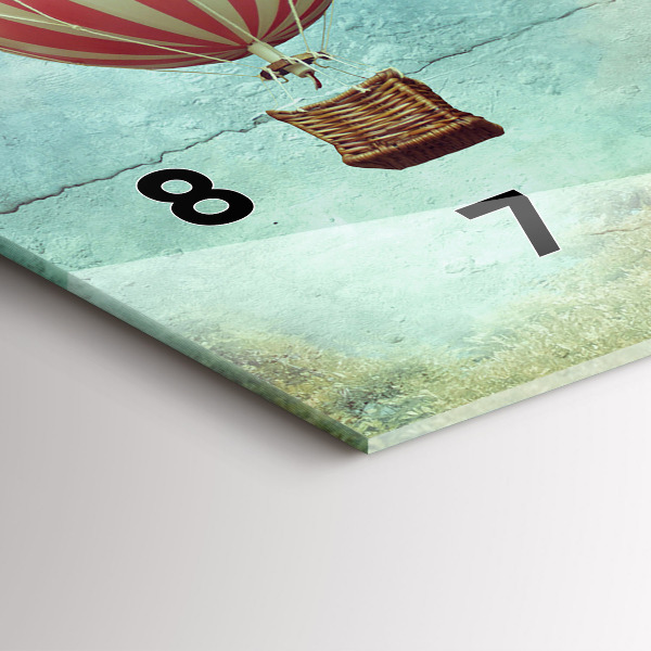 Horizontal wall clock Balloons