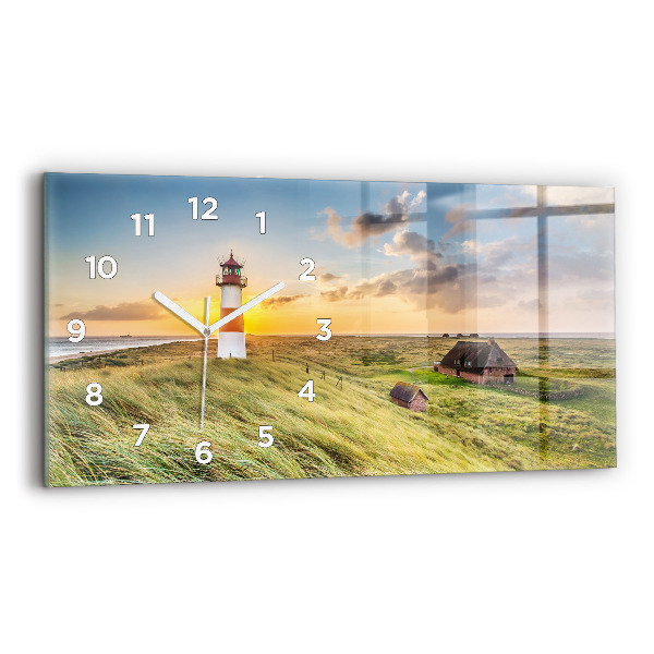 Horizontal wall clock Lighthouse