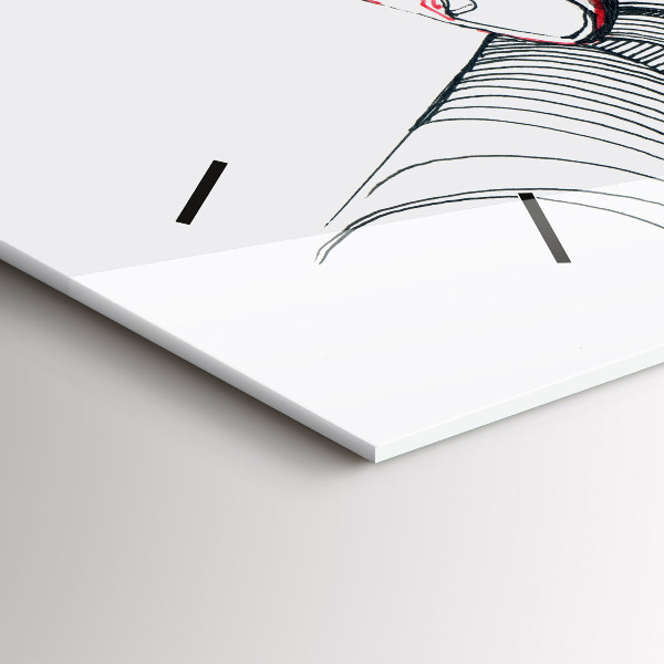 Horizontal wall clock Holding Hands