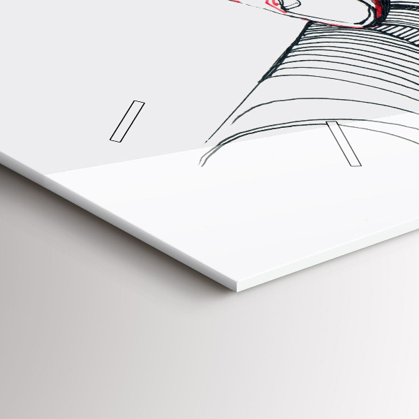 Horizontal wall clock Holding Hands