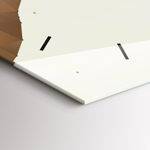 Horizontal wall clock Creation of Adam