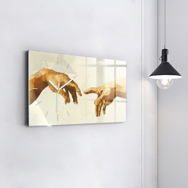 Horizontal wall clock Creation of Adam