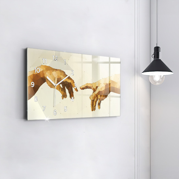 Horizontal wall clock Creation of Adam