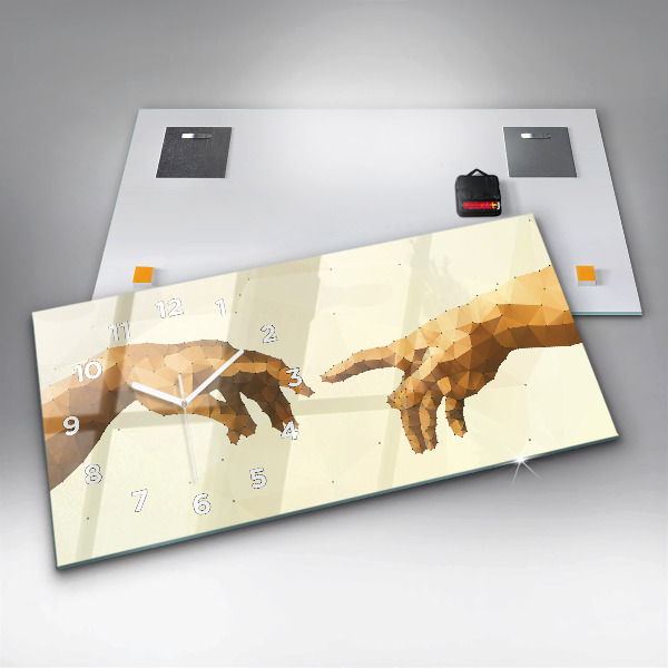 Horizontal wall clock Creation of Adam