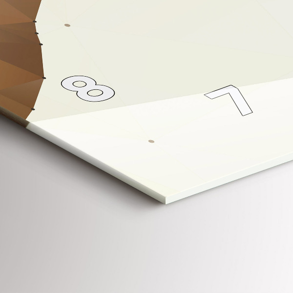 Horizontal wall clock Creation of Adam