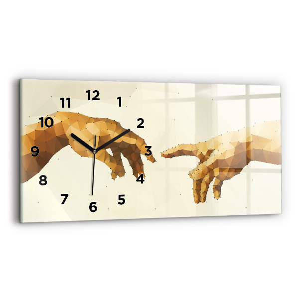 Horizontal wall clock Creation of Adam