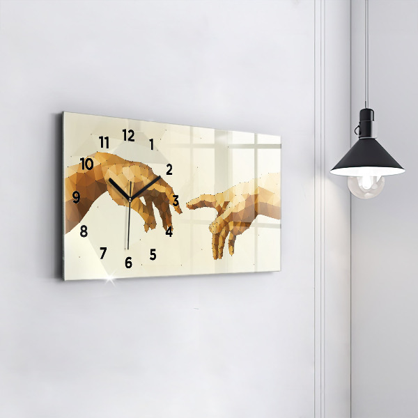 Horizontal wall clock Creation of Adam