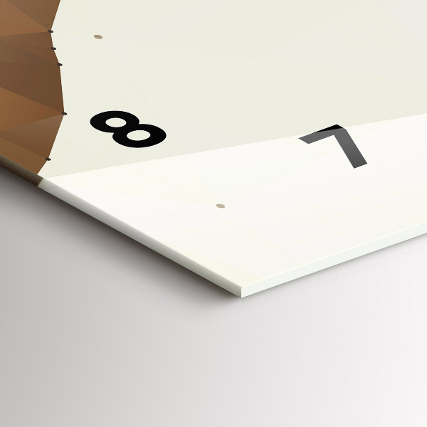 Horizontal wall clock Creation of Adam