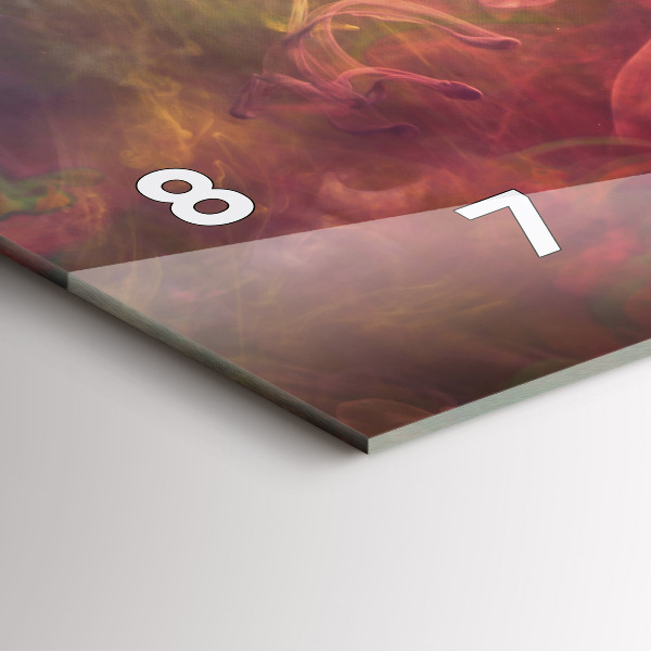 Horizontal wall clock Portrait of a woman