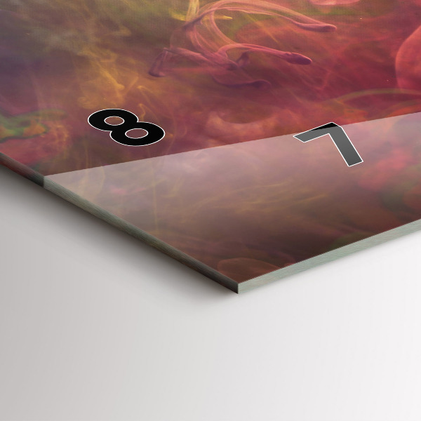 Horizontal wall clock Portrait of a woman