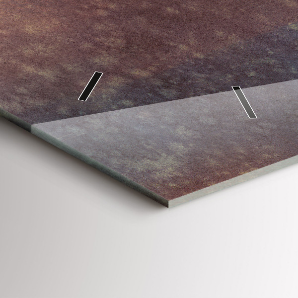 Horizontal wall clock woman with umbrella