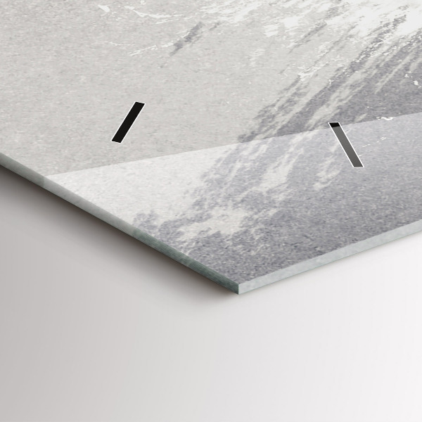 Horizontal wall clock Woman - watercolors