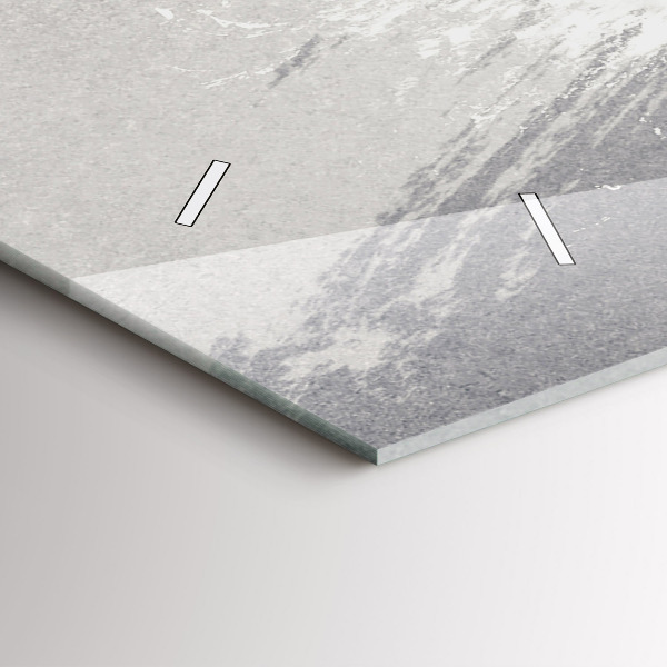 Horizontal wall clock Woman - watercolors