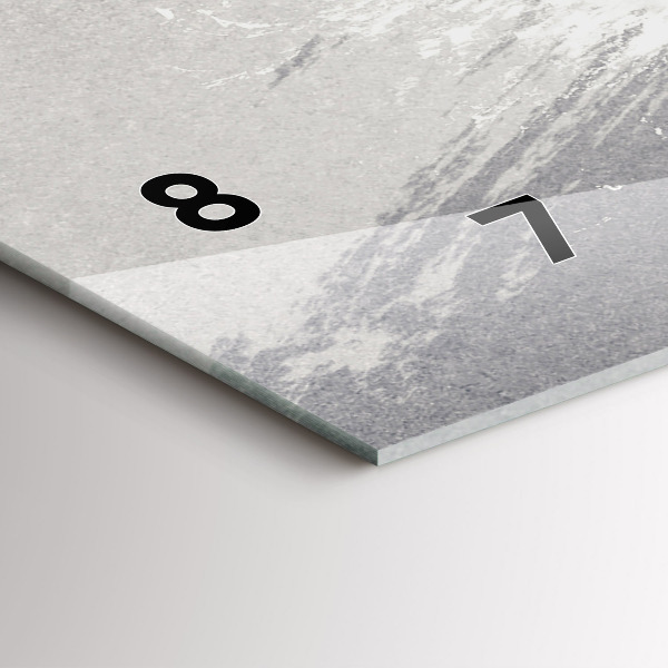 Horizontal wall clock Woman - watercolors