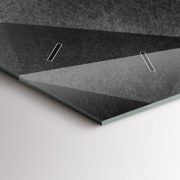 Horizontal wall clock Geometric abstraction