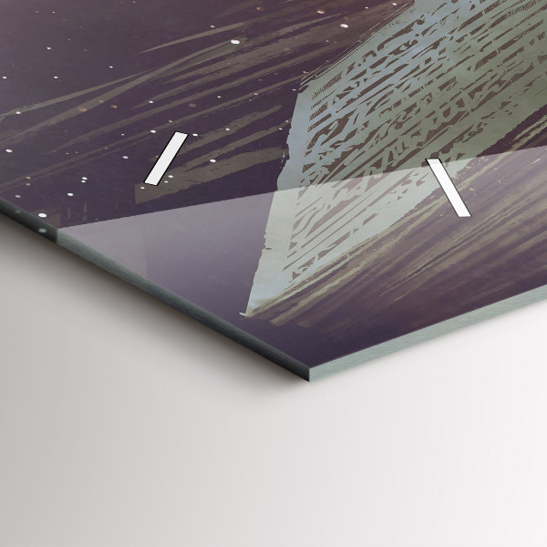 Horizontal wall clock Abstraction book