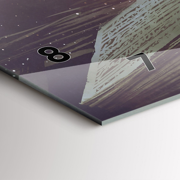 Horizontal wall clock Abstraction book